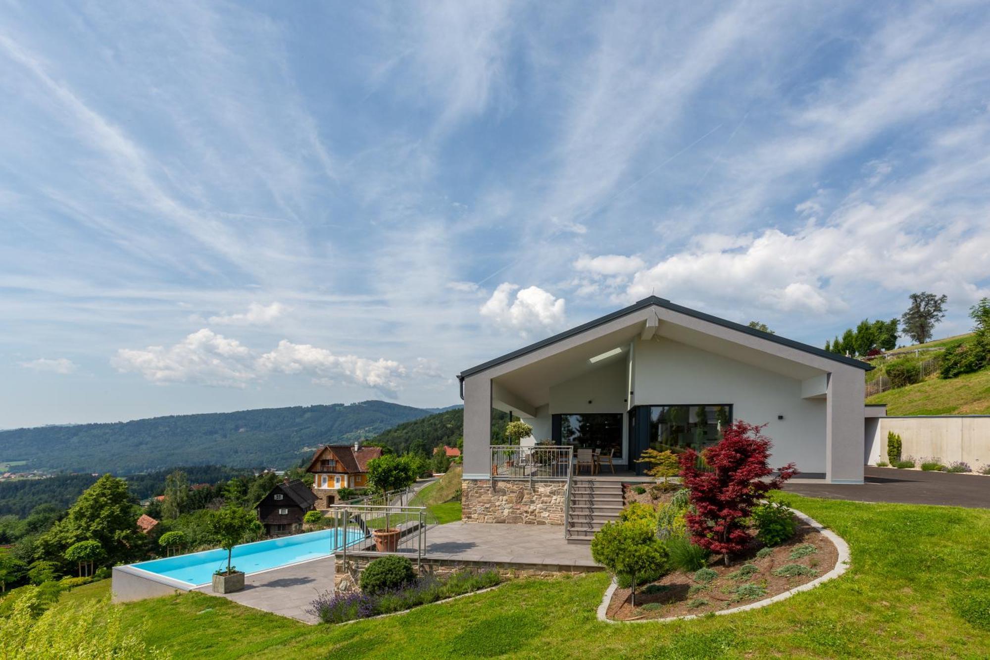 Greim15 --- Ganzes Ferienhaus Mit Fernsicht, Pool, Wellness Deutschlandsberg Exterior photo
