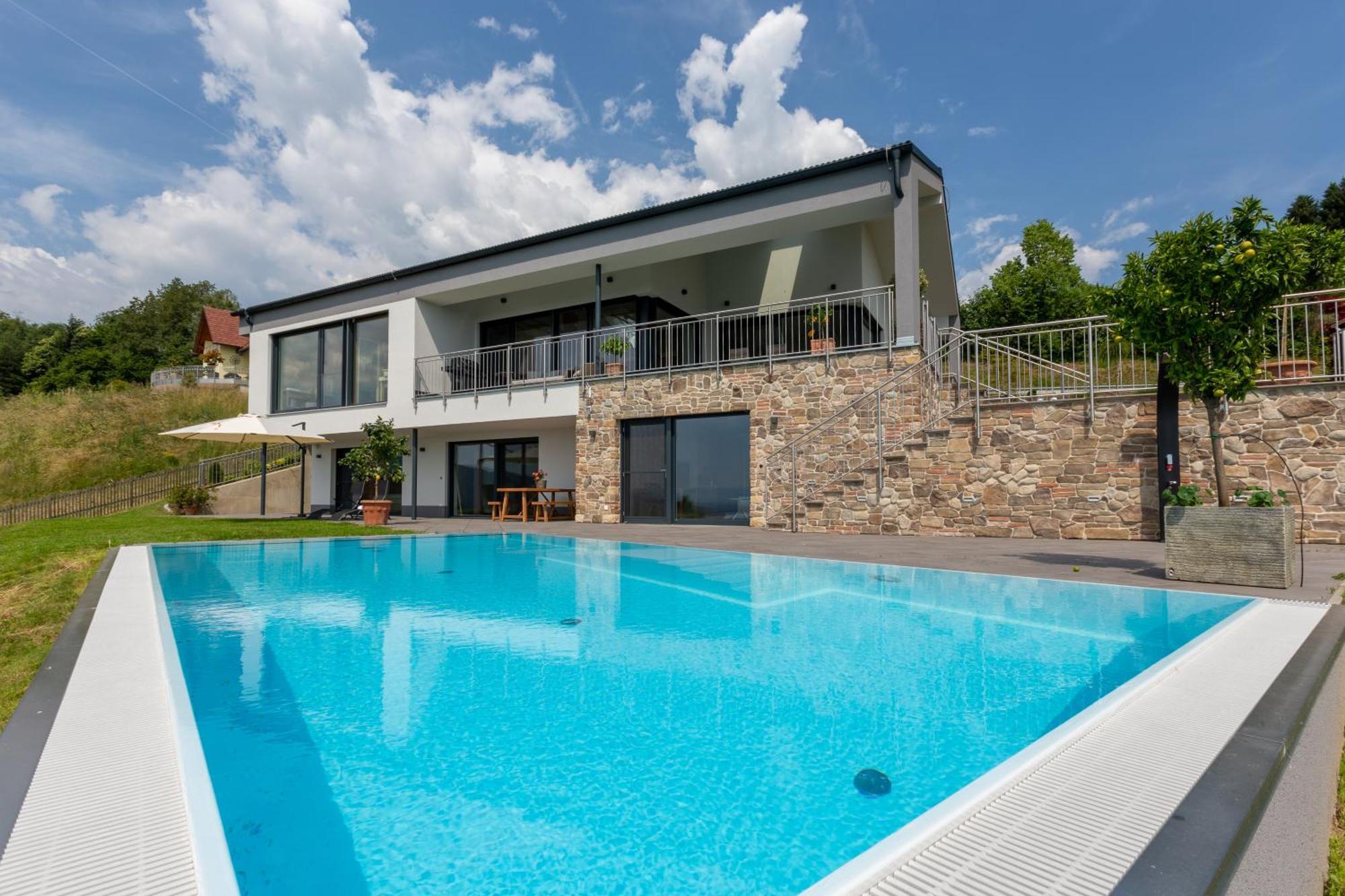Greim15 --- Ganzes Ferienhaus Mit Fernsicht, Pool, Wellness Deutschlandsberg Exterior photo