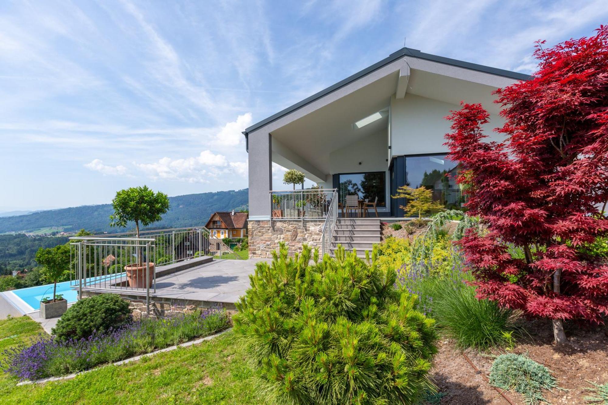 Greim15 --- Ganzes Ferienhaus Mit Fernsicht, Pool, Wellness Deutschlandsberg Exterior photo